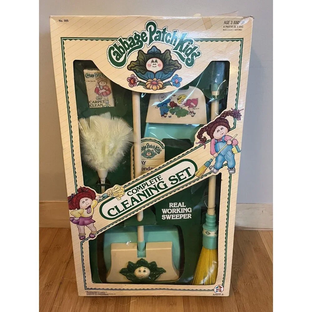VINTAGE 1984 Original Appalachian Artworks - Cabbage Patch Kids Cleaning Set NEW